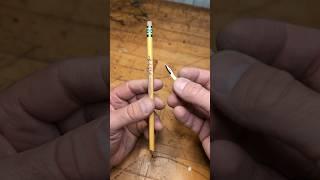 Carving a pencil with a mini knife from #temu #woodcarving #diy