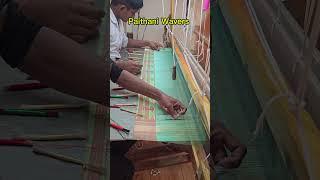 Manufacturing Silk Saree Pallu Design #traditional #paithani #silk #making #pallu