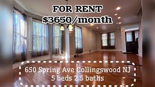 【HOME FOR RENT】 650 Spring Ave Collingswood NJ | Description for details