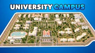 Building a huge University Campus in Cities: Skylines | Vanilla No Mods Build Ep. 9