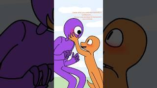 purple's confession.... i think (rainbow friends animation) purple and orange