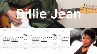 Michael Jackson - Billie Jean (guitar cover with tabs & chords)