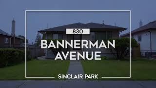 830 Bannerman Avenue, Sinclair Park, Winnipeg, MB - SOLD