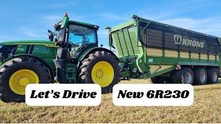 Let's Drive John Deere 6R 230 | Neuer Traktor | Krone TX 560 | Gras Häckseln #farming #traktor