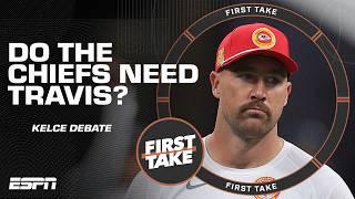 TRAVIS KELCE DEBATE  Stephen A. vs. Mad Dog on how much Mahomes & the Chiefs need him | First Take