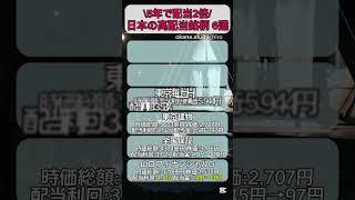 5年で配当金2倍！日本の高配当株6選！#nisa #新nisa #つみたてnisa #積立nisa #積立投資 #日本株 #日本株投資 #高配当株 #高配当 #高配当株投資 #増配 #配当金 #配当
