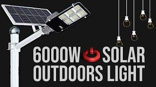 6000W Solar street light? #solarpowered #security