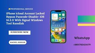 iPhone icloud Account Locked Bypass Passcode-Disable- iOS 16.5.X With Signal Windows Tool Ramdisk