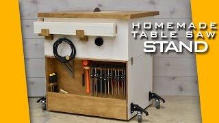 How To Make A Table Saw Stand  for the Homemade table saw / Plans Available