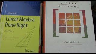 Four Linear Algebra Books for Self Study