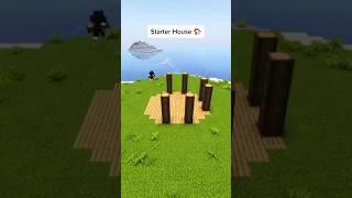 Tutorial Easy Starter House #shorts #minecraft