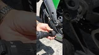 instalación spools sliders de ejes dominar 400 ktm todos los modelos