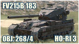 FV215b (183), Object 268/4 & Ho-Ri Type III • WoT Blitz Gameplay