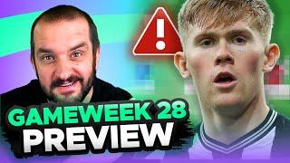 HALL OUT FOR SEASON  | FPL GAMEWEEK 28 PREVIEW | Fantasy Premier League Tips 2024/25