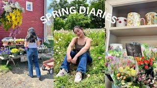 spring diaries | farmers market, mom + daughter time, tulip picking, sushi night