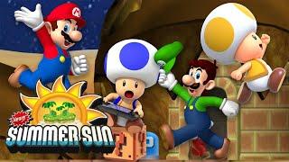 Newer Super Mario Bros Wii – Summer Sun (All Worlds) | 3-4 players