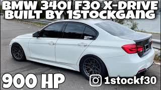 900 HP BMW 340i F30 X-Drive built by 1Stockgang @dragy acceleration from 100-200 km/h