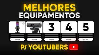 Top 7 equipamentos essenciais para gravar videos e fazer lives no YouTube (2024)