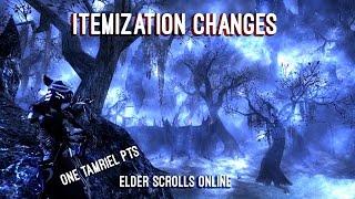 Itemization changes - One Tamriel