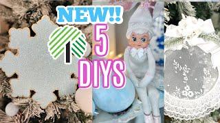 NEW!! 5 DIY CHRISTMAS DECOR CRAFTS~ "I Love Christmas ep 3 Olivia's Romantic Home DIY