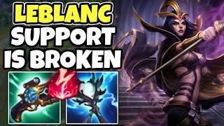 Challenger support shows you how to carry with LEBLANC SUPPORT - 14.15 League of Legends