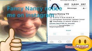 Fancy Nancy notice me on Instagram!!