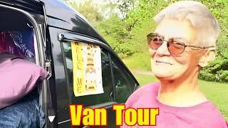 Wandering Memaw lives in a VAN! Tour