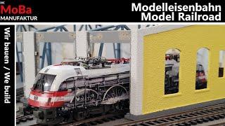 Modelleisenbahn H0 - BAU und Veredelung des Faller Ringlokschuppen Lokabstellung / Bau Roco Anlage