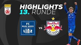 FC Blau Weiß Linz - FC Red Bull Salzburg 13. Runde ADMIRAL Bundesliga 2024/25