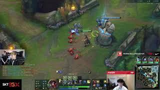 LS and Nemesis react to Faker last hitting Minions under turret