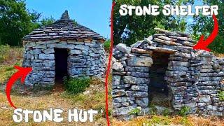 Exploring an Abandoned Two 18th Century Old Stone Huts