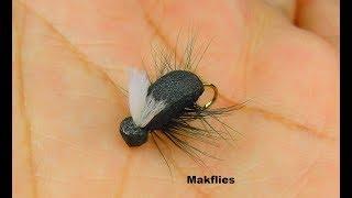 Fly Tying a Simple Foam Beetle by Mak