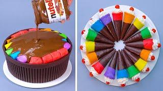 So Tasty Rainbow Chocolate Cake Decorating Ideas | Chocolate Cake Hacks | Yummy Cake Compilation