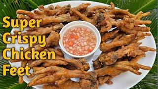 Trending crispy chicken feet. Pati buto ang lutong.