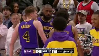 Lebron James in the CLUTCH!! Final 2:30 LAKERS V PELS  Comes Down to the WIRE! New NBA