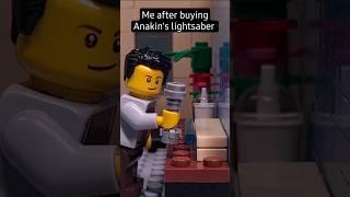 Me after BUYING Anakin's LIGHTSABER | LEGO star wars #lego #shorts #viral 