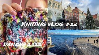 Knitting Vlog #21 I Danzig Trip, Granny Stripe Blanket, Unoabend I Travel Edition