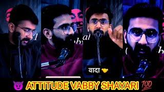 best vabby shayari  vabby attitude shayari  vabby shayari video ||