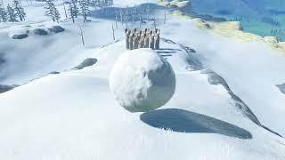 BotW Best Snow Bowling Position