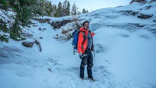 Winter Hiking to Bridal Veil Falls in Rocky Mountain National Park