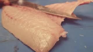 how to cut  fish for sushi (seabrim), come si taglia il orata per sushi,