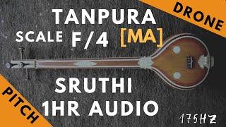 Tanpura Sruthi - Drone - F Scale or 4 Kattai - Ma (Madhyamam/ Madhyam) - 174.61Hz