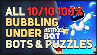 Astro Bot Bubbling Under All Bots and Puzzle Pieces Collectibles 100% Walkthrough