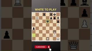 Daily chess puzzle White to play  #chess #challenge #learnchess #improve #shorts