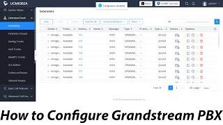 How to Configure Grandstream PBX | grandstream ucm6302a configuration
