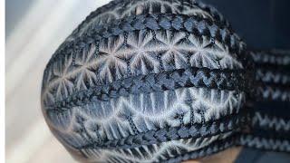 6 stitch braids with design 