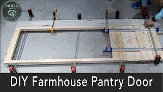 DIY Farmhouse Pantry Door with Glass (Simple Tutorial)