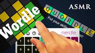 ASMR Wordle Nerdle Quordle Gameplay | Soft Spoken