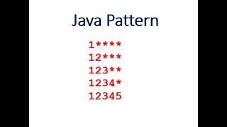 Java Program To Print Pattern - Hindi