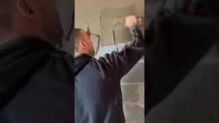 Sand cement render plaster block wall newbuild #construction #plastering #oddlysatisfying #cement #1